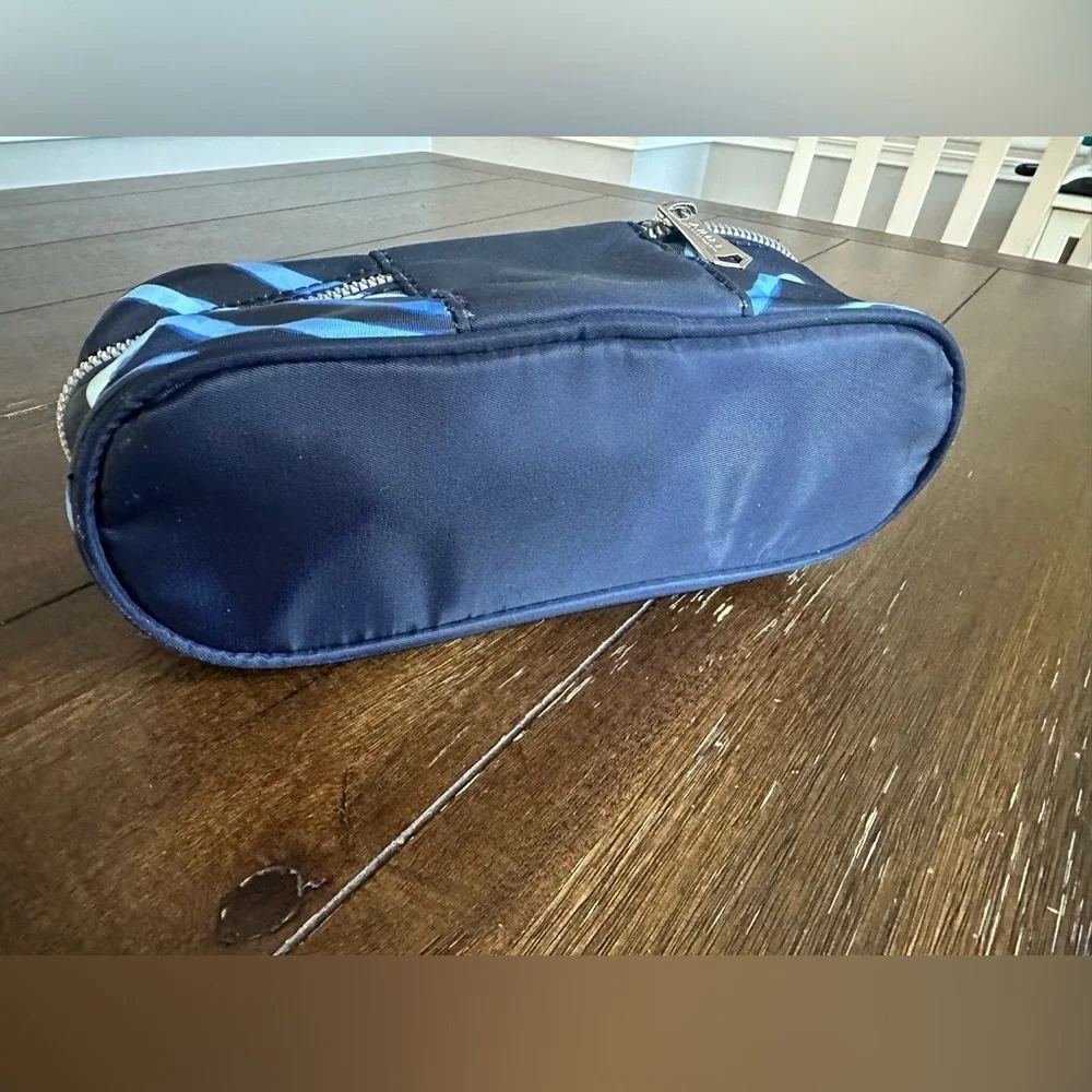 Aimee Kestenberg Blue Streaks Cosmetic Zip around Make-Up Case